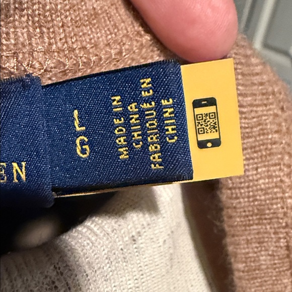 Polo Ralph Lauren Cashmere Cap-Sleeve Dress scoop neck size large - Picture 12 of 16